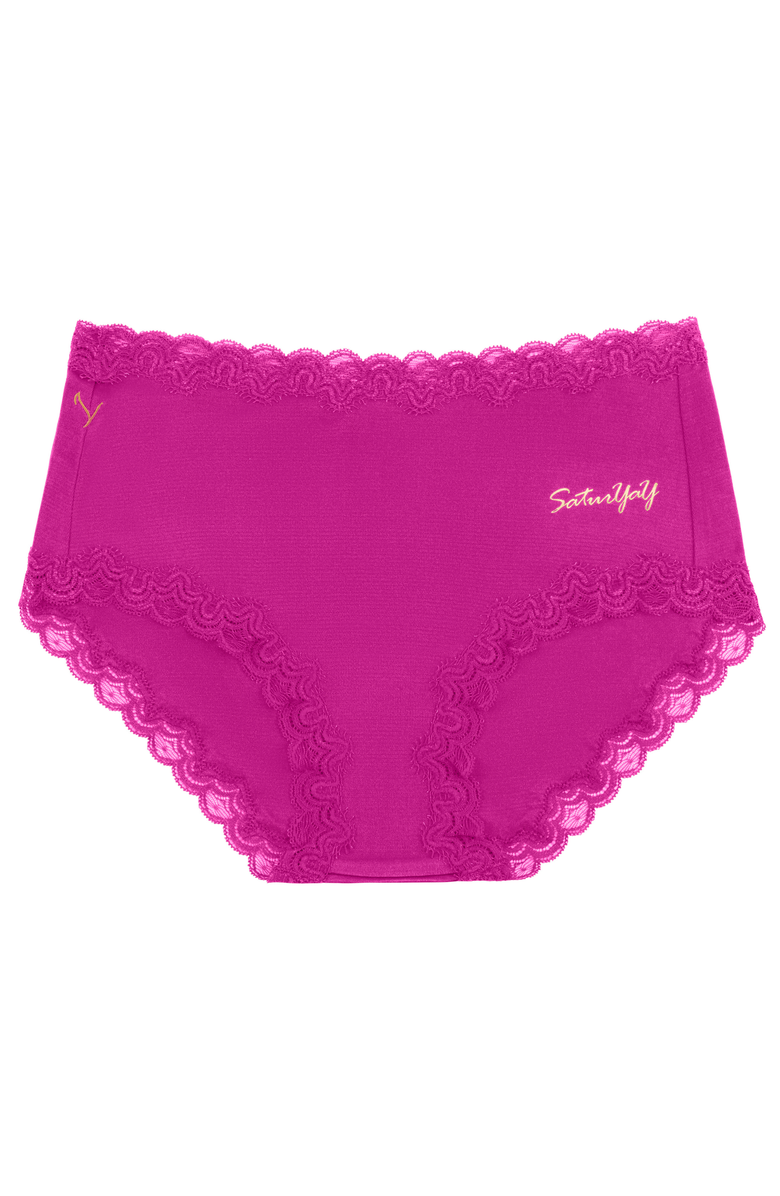 Uwila Warrior Soft Silk Days Of The Week Briefs, Main, color, Festival Fuschia