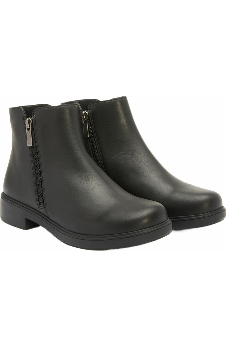 ABEO Compass Zip Boot, Alternate, color, Black Leather - Regular