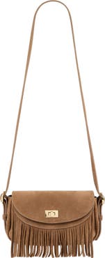 SANDRO Mini Mambo suede bag