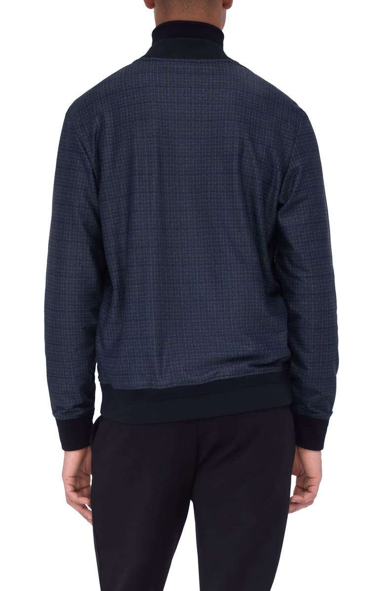 Bugatchi Plaid Bomber Jacket, Alternate, color, 