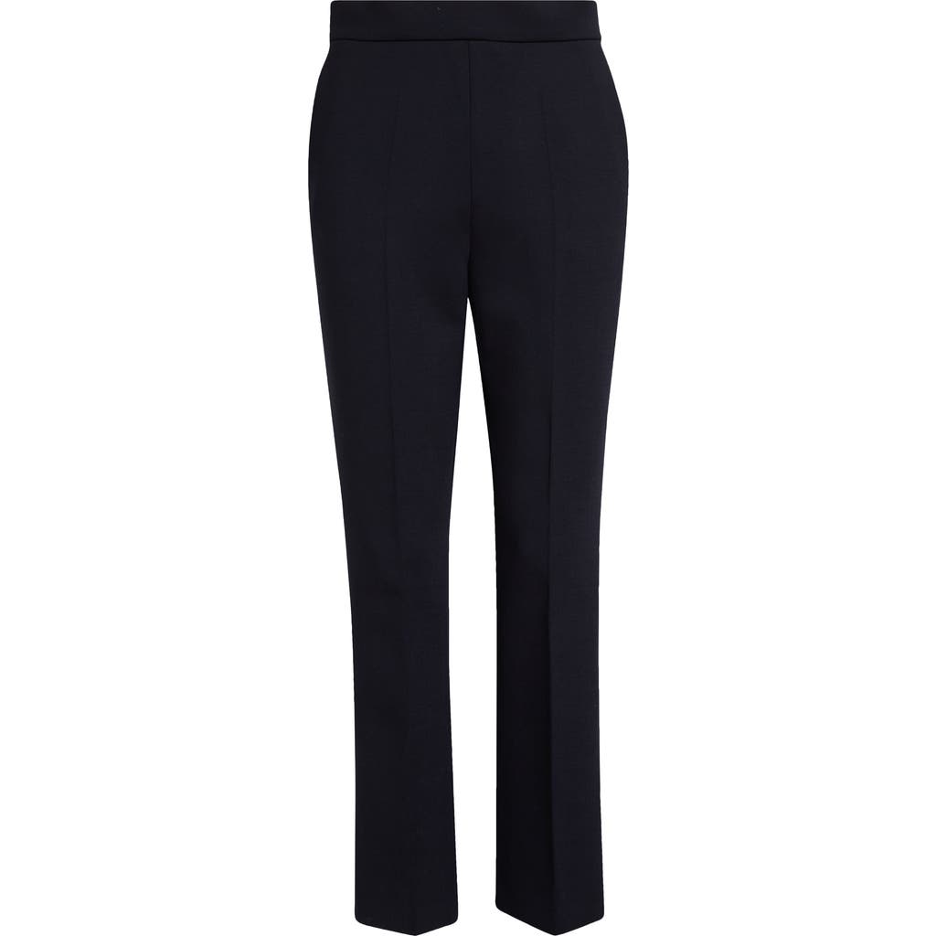 Max Mara Nepeta Wool Stretch Crepe Ankle Pants In Ultramarine