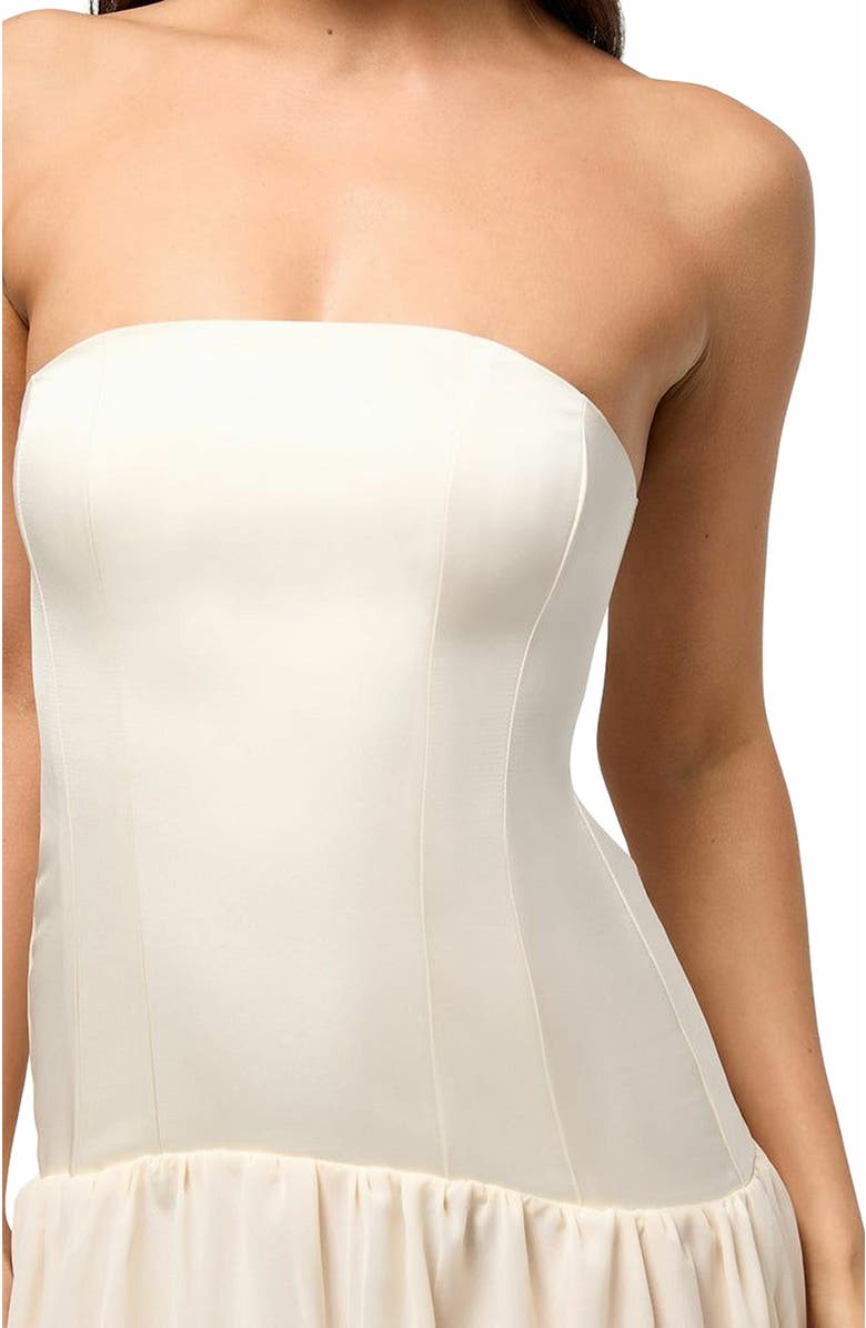 WeWoreWhat Strapless Corset Gown, Alternate, color, 