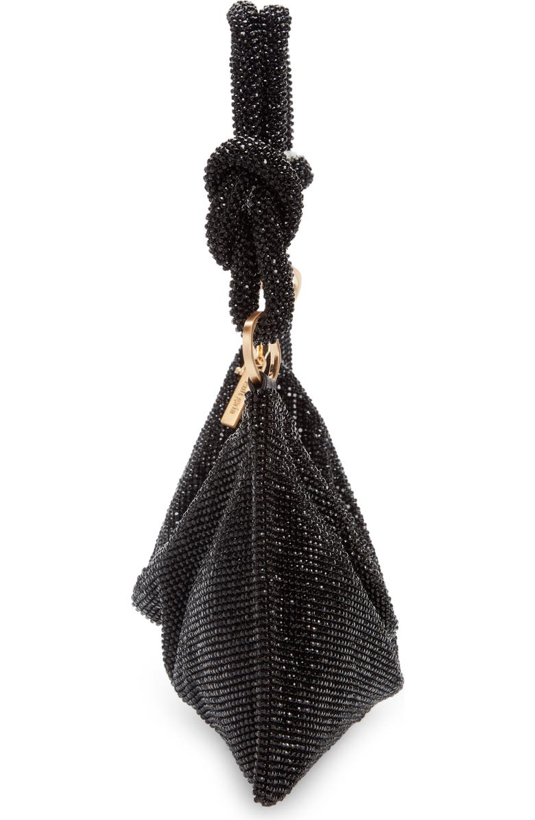 Cult Gaia Hera Nano Rhinestone Shoulder Bag, Alternate, color, Black