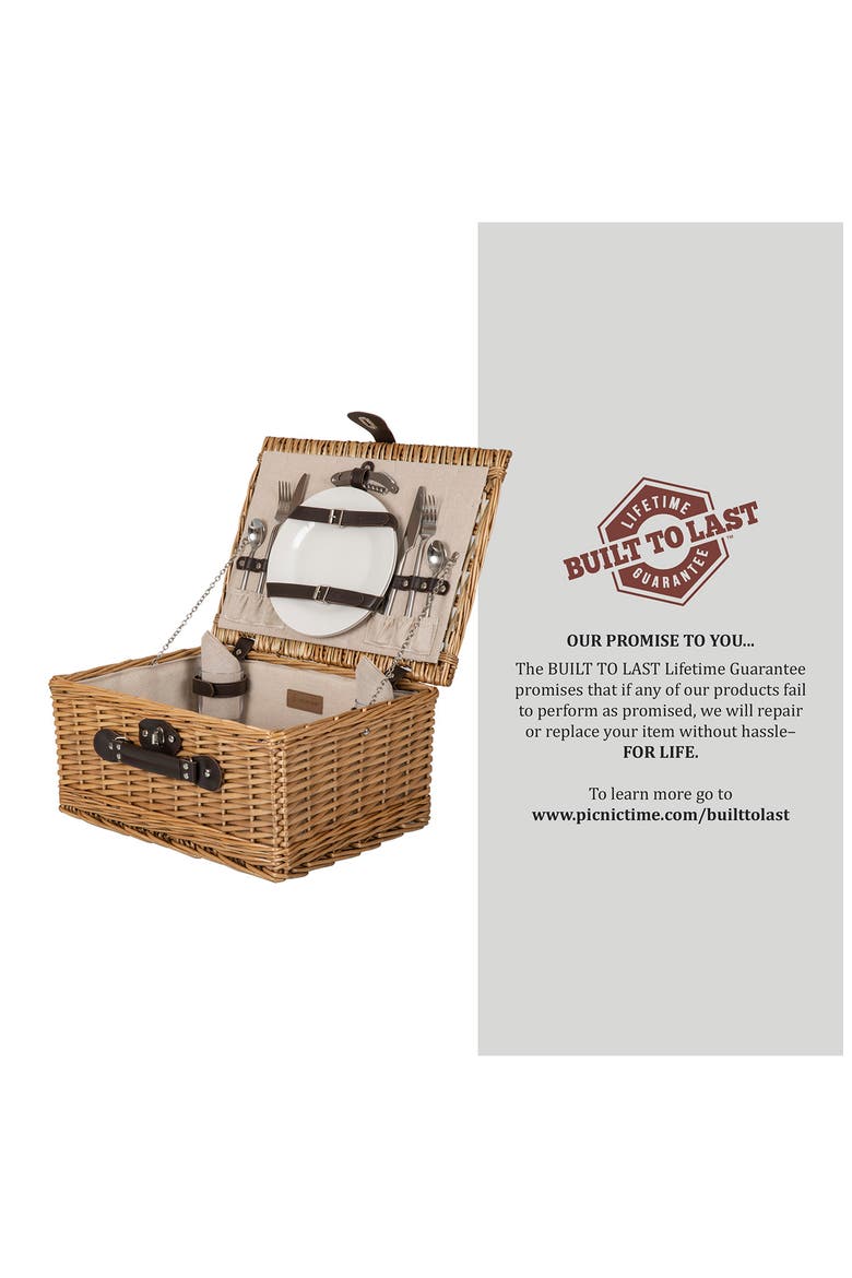 Classic Picnic Basket, Alternate, color, BEIGE