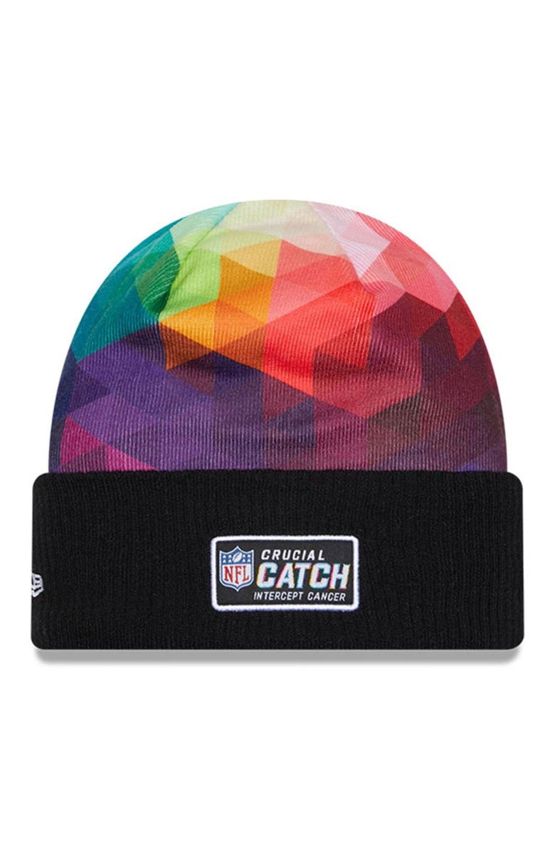 New Era Men's New Era  Black Cleveland Browns 2023 NFL Crucial Catch Cuffed Knit Hat, Alternate, color, 