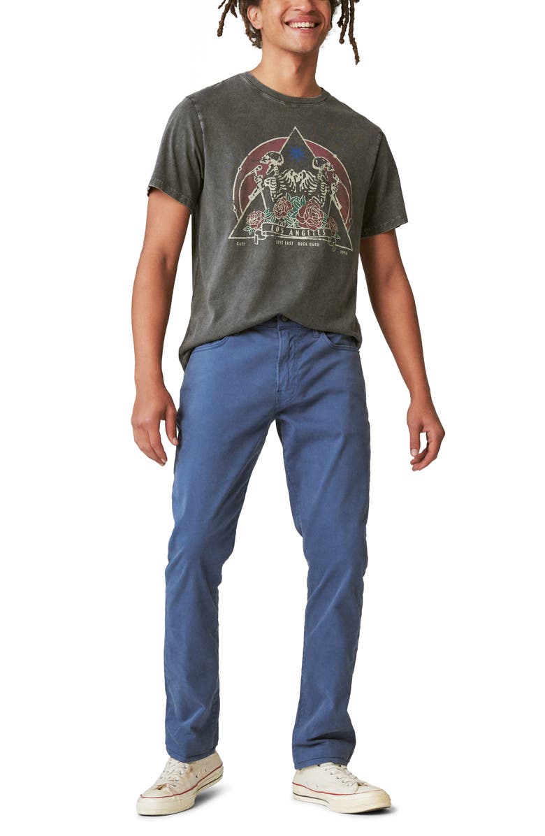 Lucky Brand 412 Athletic Slim Fit Stretch Organic Cotton Five Pocket Pants, Alternate, color, 