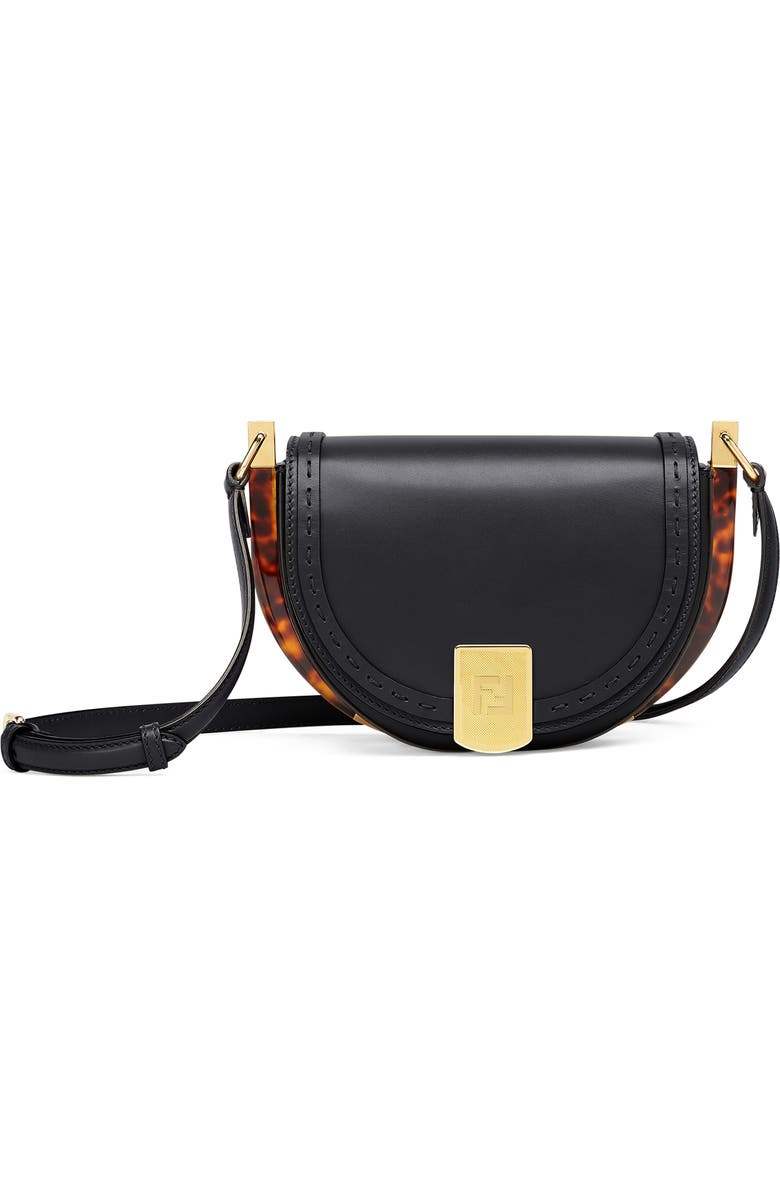 Fendi Moonlight Leather Saddle Bag, Main, color,