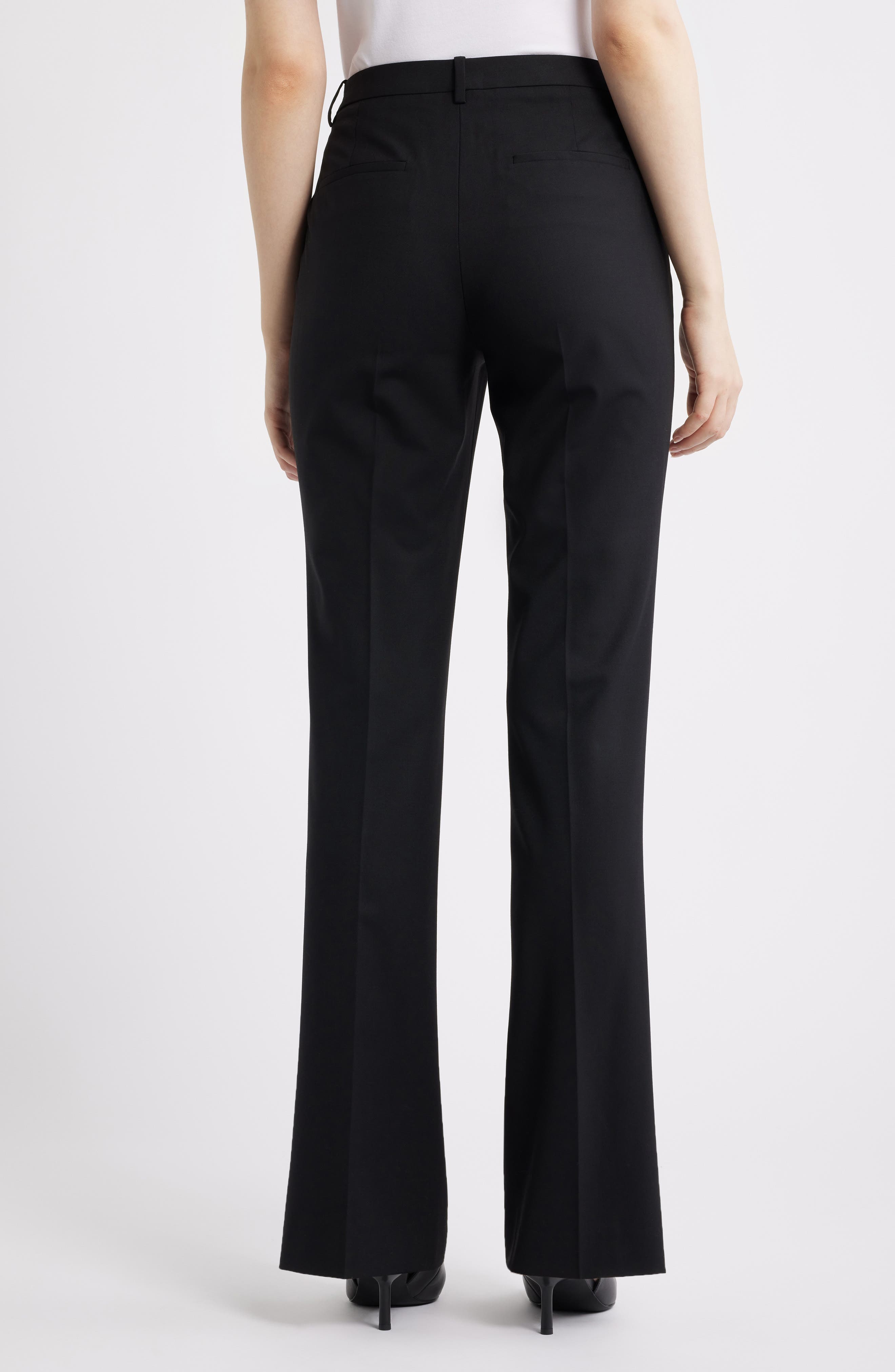 Slim Fit Stretch Wool Trousers - image 2