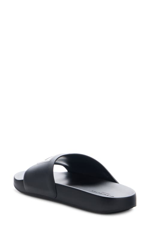 Givenchy Label Slide Sandal In Black