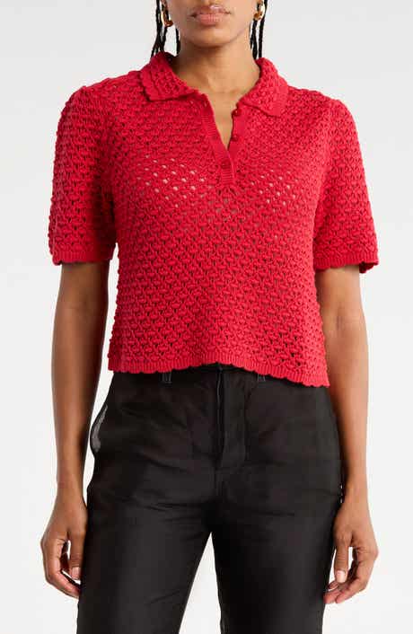 The Crochet Polo Sweater