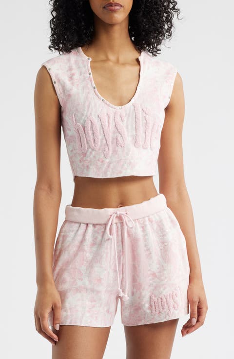 Manhunt Rebel Waffle Stitch Crop Tank