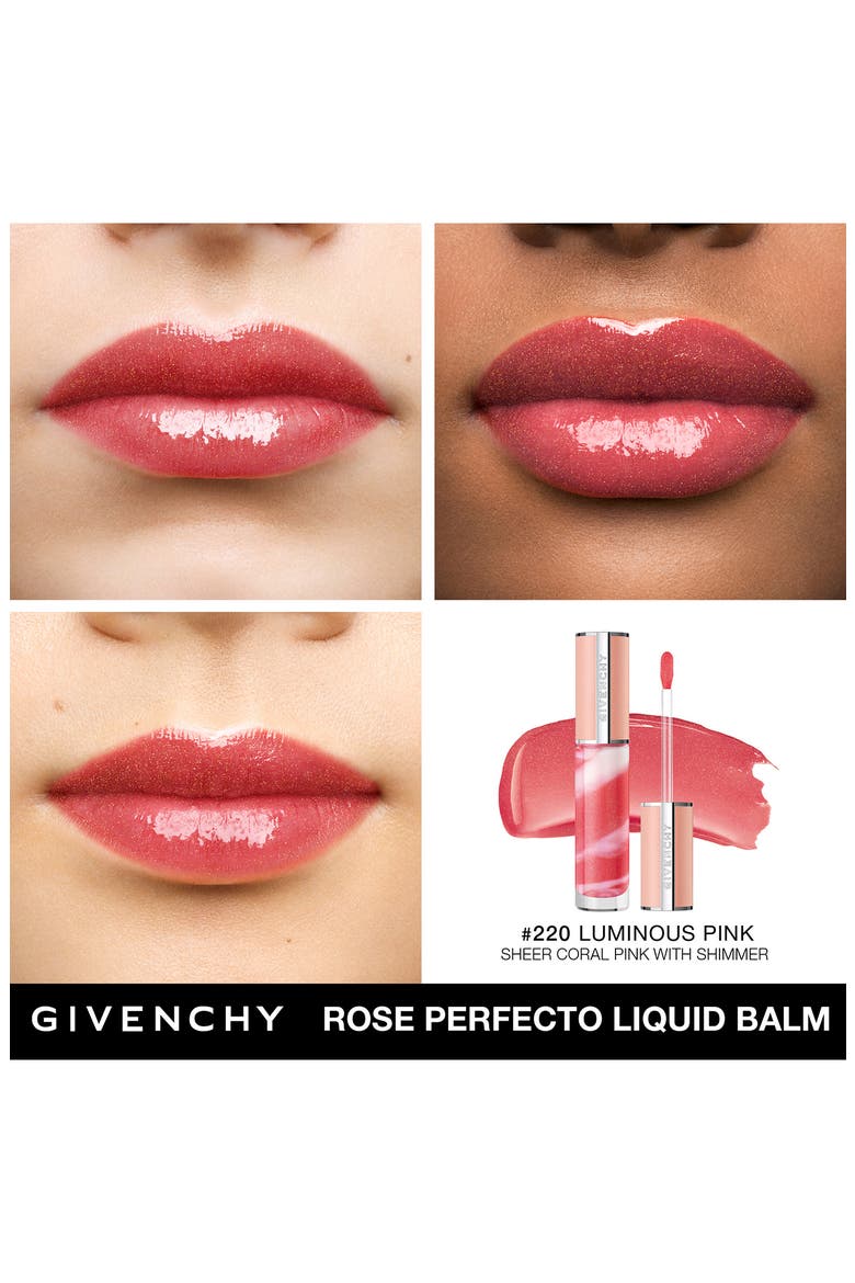 Rose Perfecto Liquid Lip Balm, Alternate, color, 220 LUMINOUS PINK