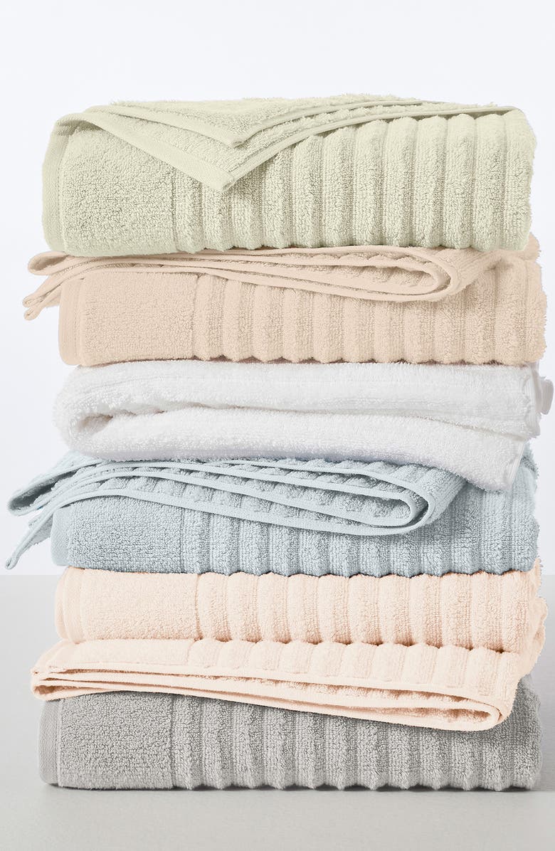 Woven & Weft Combed Cotton 4-Pack Bath Towels, Alternate, color, Soft Grey