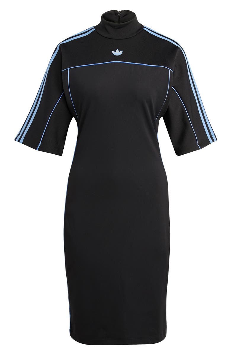 adidas Originals Fitted Mock Neck Dress, Alternate, color, 