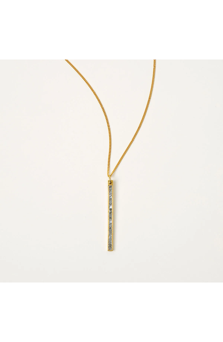 Uncommon Goods Sliced Raw Diamond Bar Necklace by Shana Gulati, Main, color, Gold