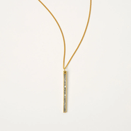Uncommon Goods Sliced Raw Diamond Bar Necklace by Shana Gulati