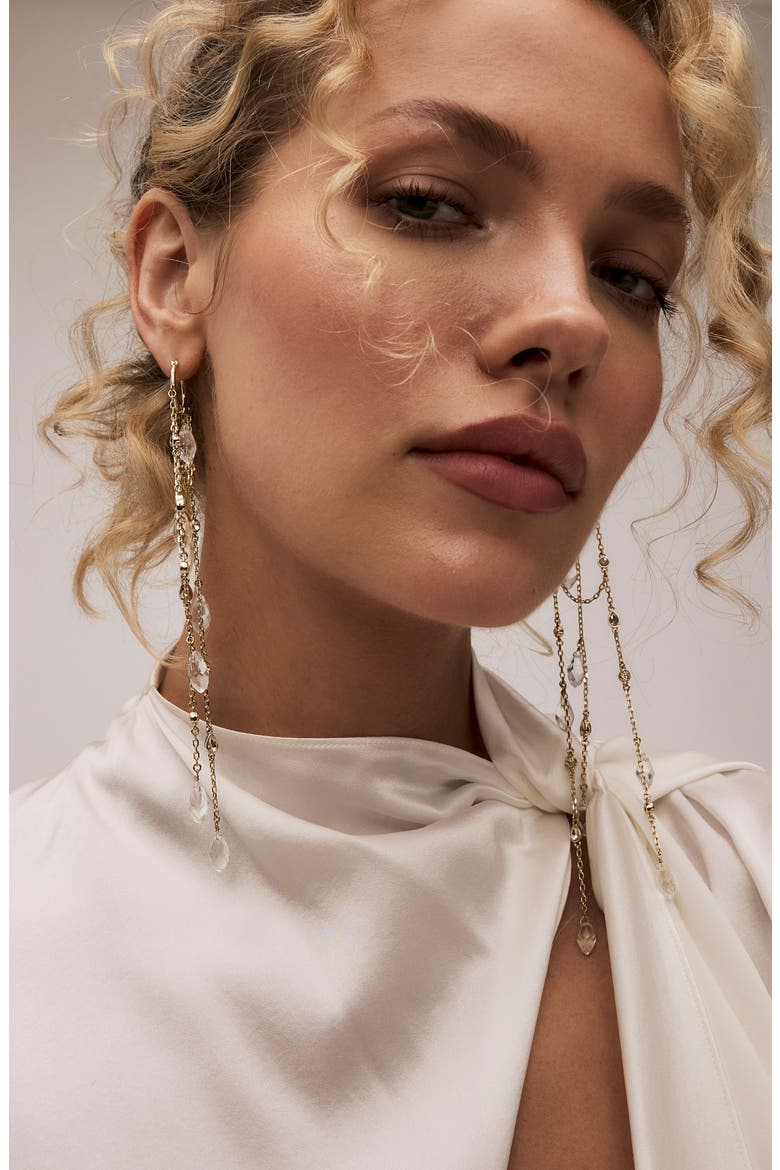 Ayla Crystal Drop Earrings, Alternate, color, CLEAR CRYSTAL