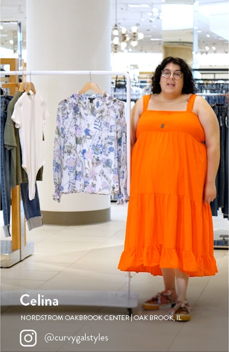 Ruffle Front Long Sleeve Blouse, sales video thumbnail