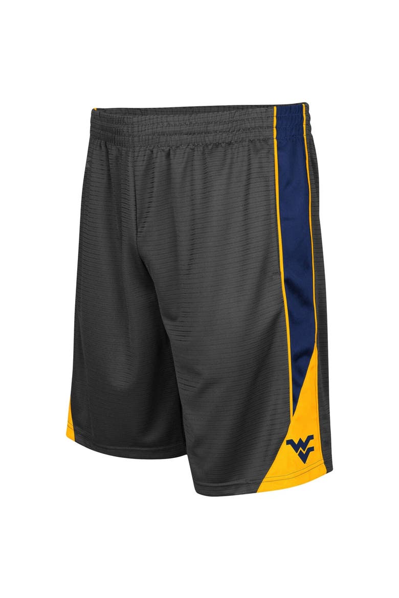 Men's Colosseum Charcoal West Virginia Mountaineers Team Turnover Shorts, Alternate, color, Charcoal