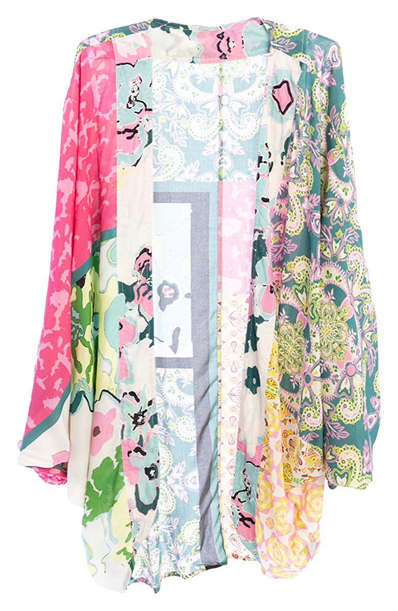 SAACHI Mixed Pattern Jacket, Alternate, color, Pink