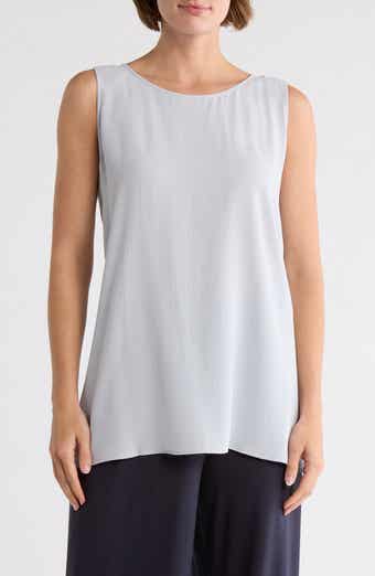 Eileen Fisher Sleeveless Silk Tunic Top