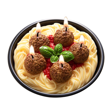 Spaghetti and Meatballs Candle