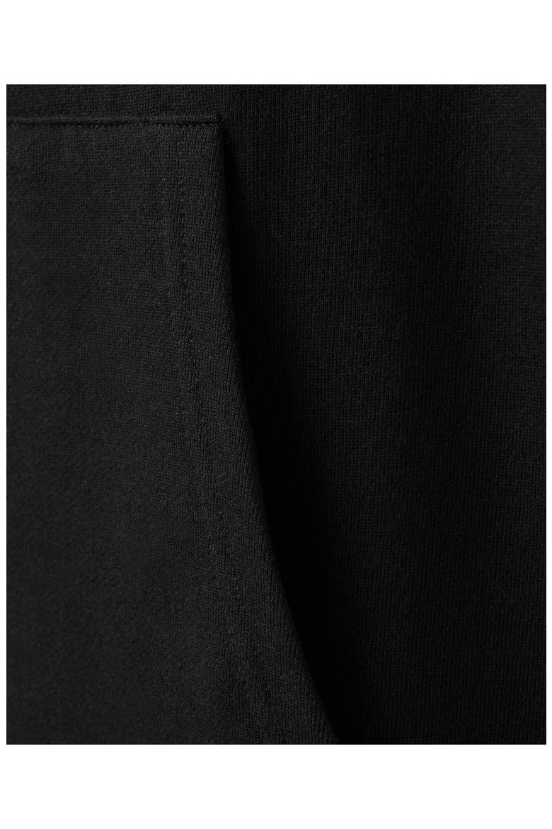 Half Zip Hooded Nightgown, Alternate, color, BLACK