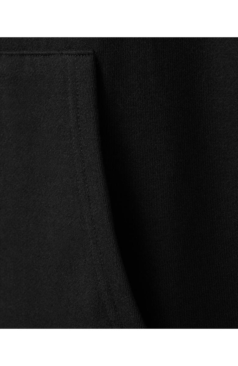 MANGO Half Zip Hooded Nightgown, Alternate, color, Black