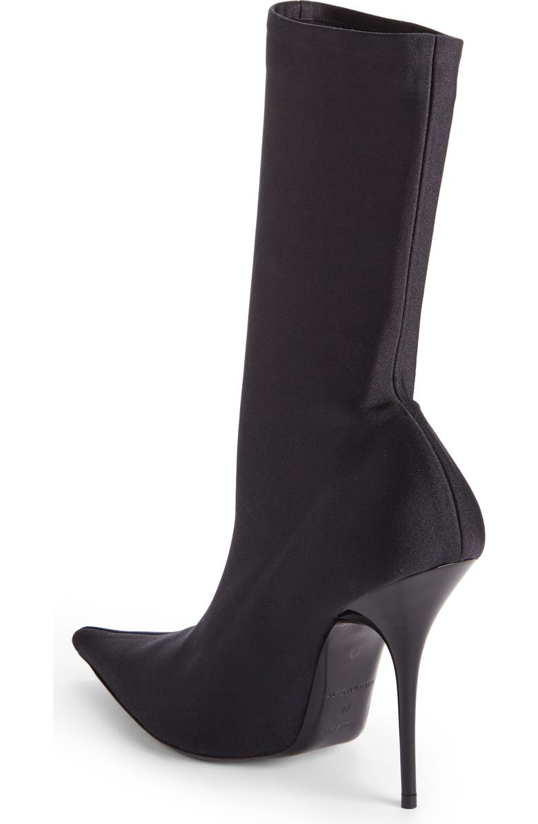 Balenciaga Pointy Toe Mid Bootie, Alternate, color,