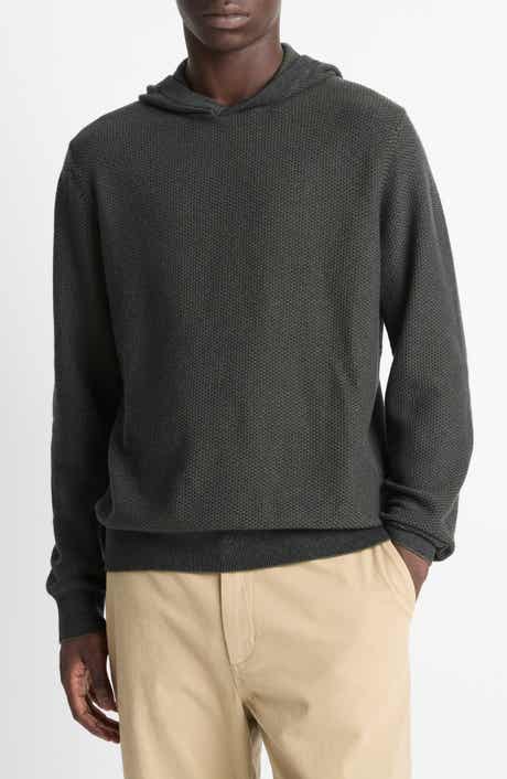 Vince Geometric Jacquard Wool & Cashmere Blend Hoodie
