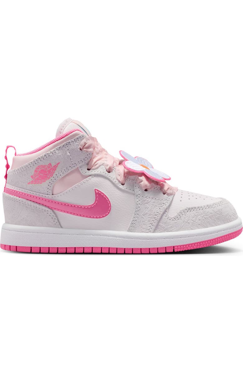 Jordan Kids' Air Jordan 1 Mid Sneaker, Alternate, color, 001 Vastgy/Pnkglw