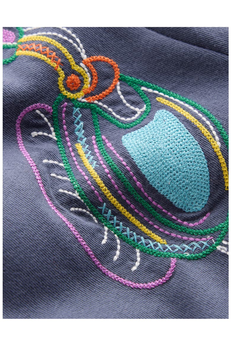 Kids' Linear Stitch T-Shirt, Alternate, color, ROBOT BLUE HEADPHONES