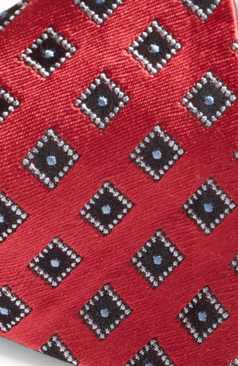 Nordstrom Foulard Silk Bow Tie, Alternate, color, Coral