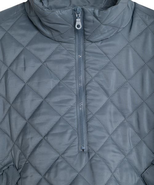 Echo Quilted Poncho In Blue