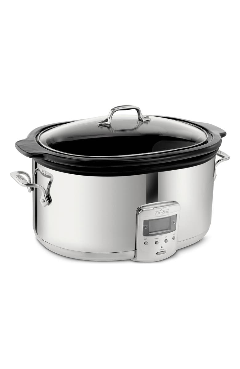 All-Clad 6 1/2-Quart Slow Cooker with Black Ceramic Insert, Alternate, color, 