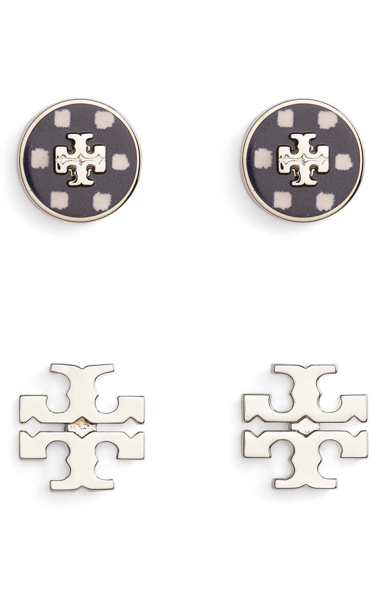 Tory Burch Kira Set of 2 Stud Earrings, Main, color, 
