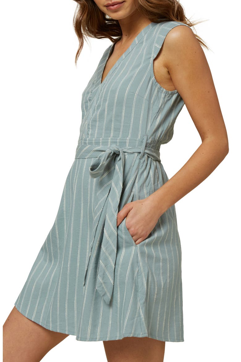 Jamyson Stripe Dress, Alternate, color, PURITAN GRAY