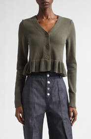 Cecilie Bahnsen Prisca Cotton & Silk Cardigan