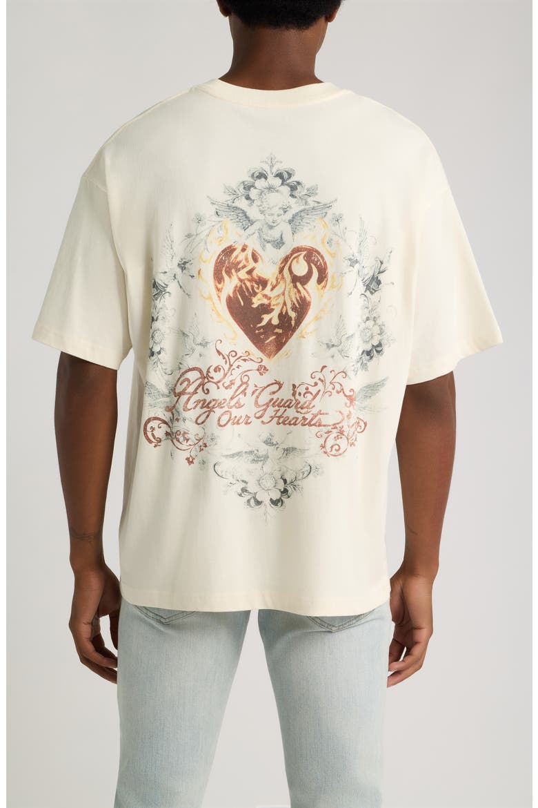 Guardian Angels Cotton Graphic T-Shirt, Alternate, color, CREAM