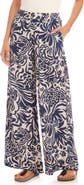 Karen Kane Paisley Print Wide Leg Pants
