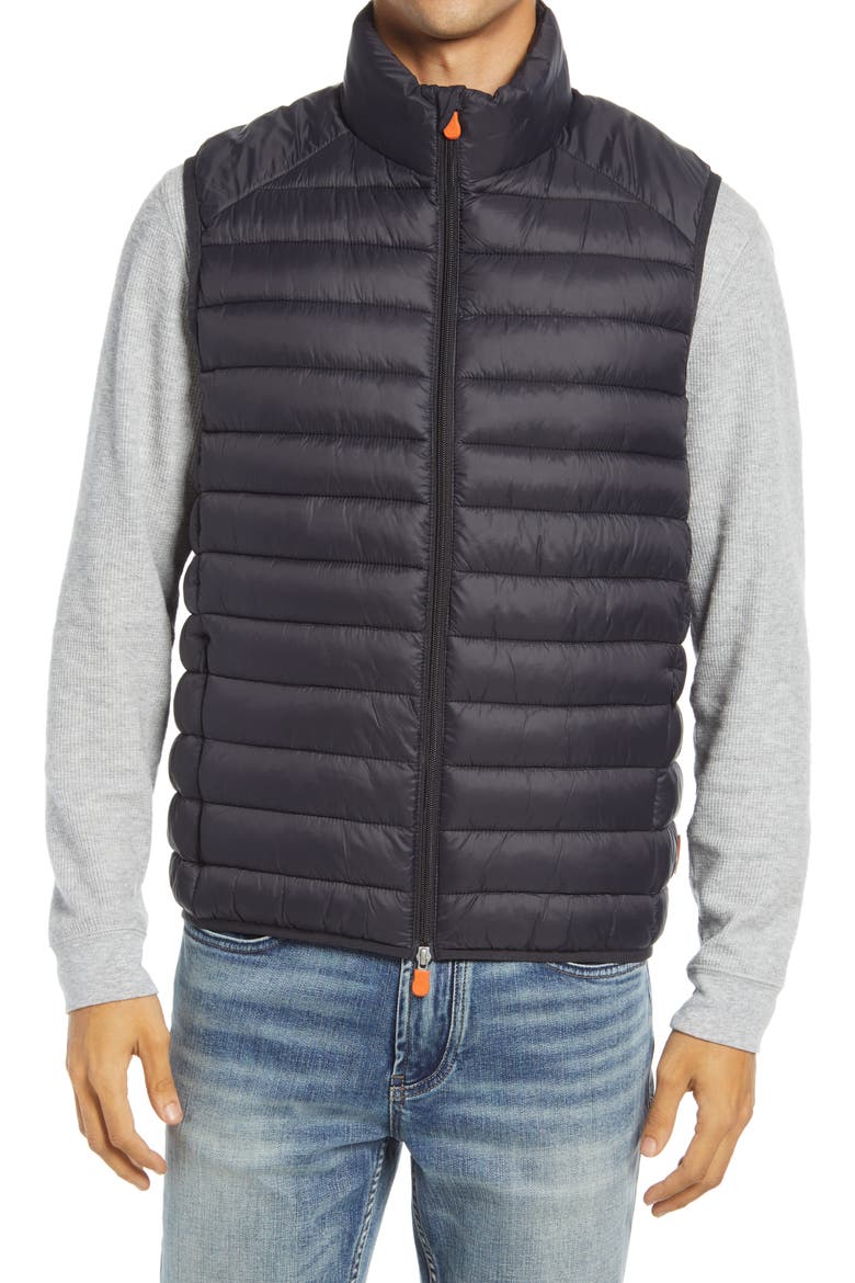 Water & Wind Resistant Puffer Vest, Alternate, color, BLACK