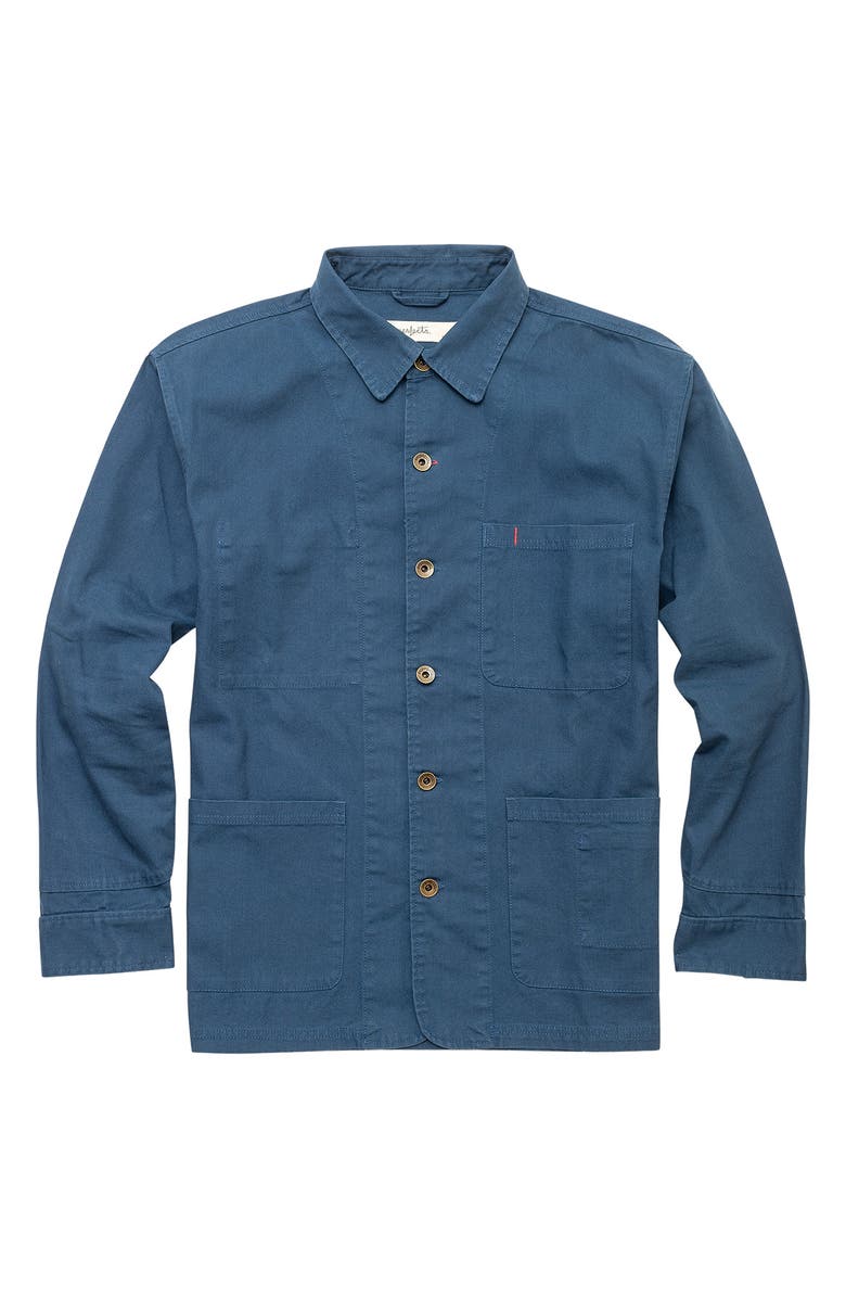 Imperfects Cunningham Organic Cotton Canvas Coat, Alternate, color, Banks Street Blue