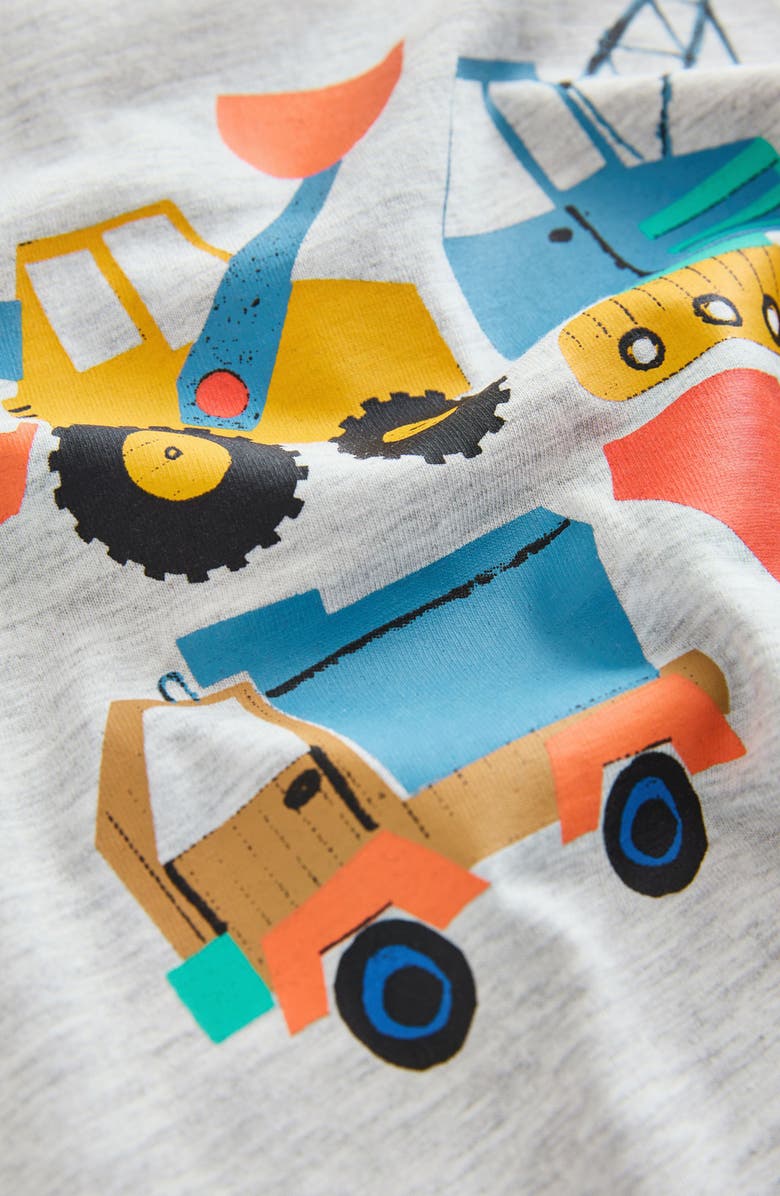 NEXT Kids' Oversize Construction Graphic T-Shirt & Pull-On Shorts Set, Alternate, color, Grey