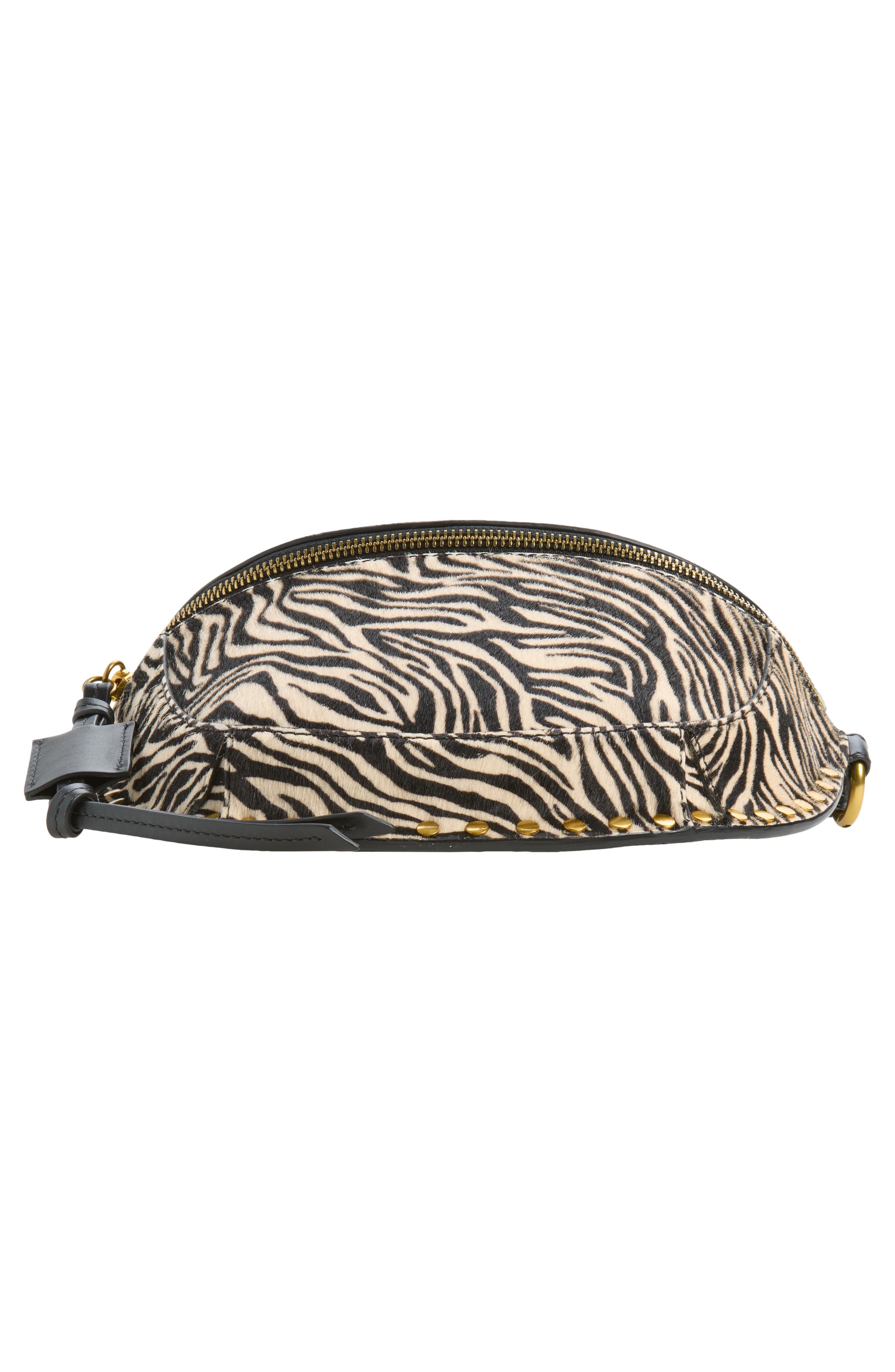 Skano Zebra Genuine Calf Hair Belt Bag, Alternate, color, ZEBRA 20ZA
