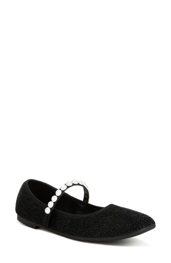 London Rag Corphee Mary Jane Flat In Black