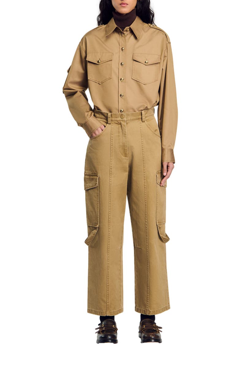 SANDRO Cargo trousers, Alternate, color,
