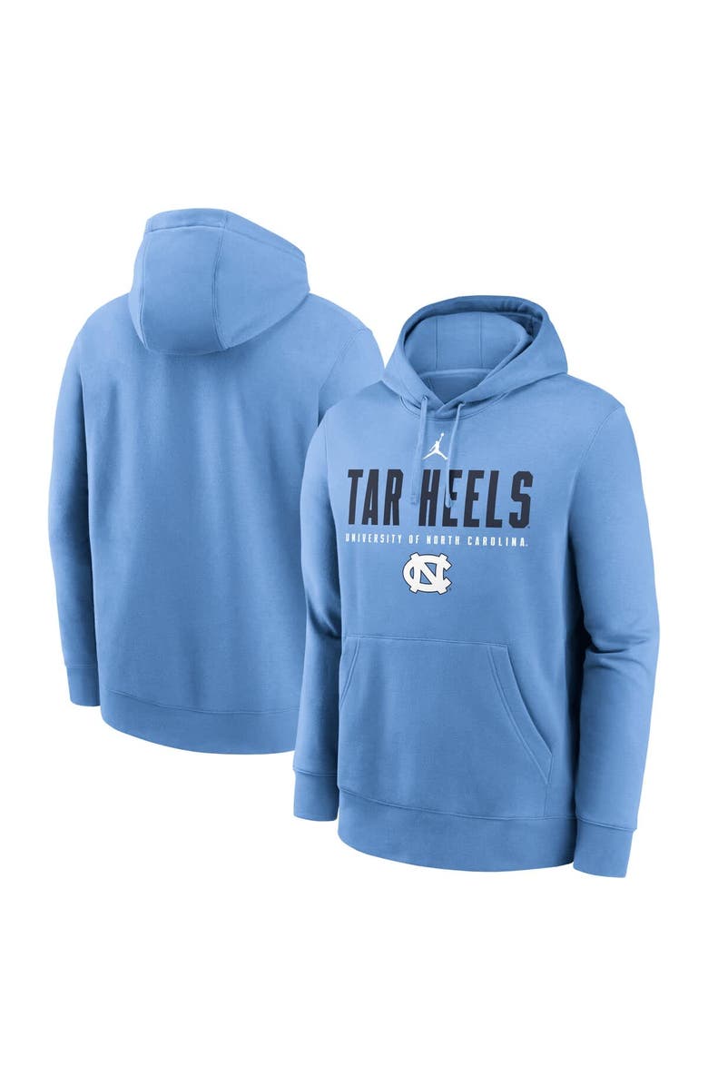 Jordan Brand Men's Jordan Brand Carolina Blue North Carolina Tar Heels Primetime Dynamic Mascot Club Fleece Pullover Hoodie, Alternate, color, Light Blue