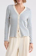 WEST K Striped V-Neck Cardigan