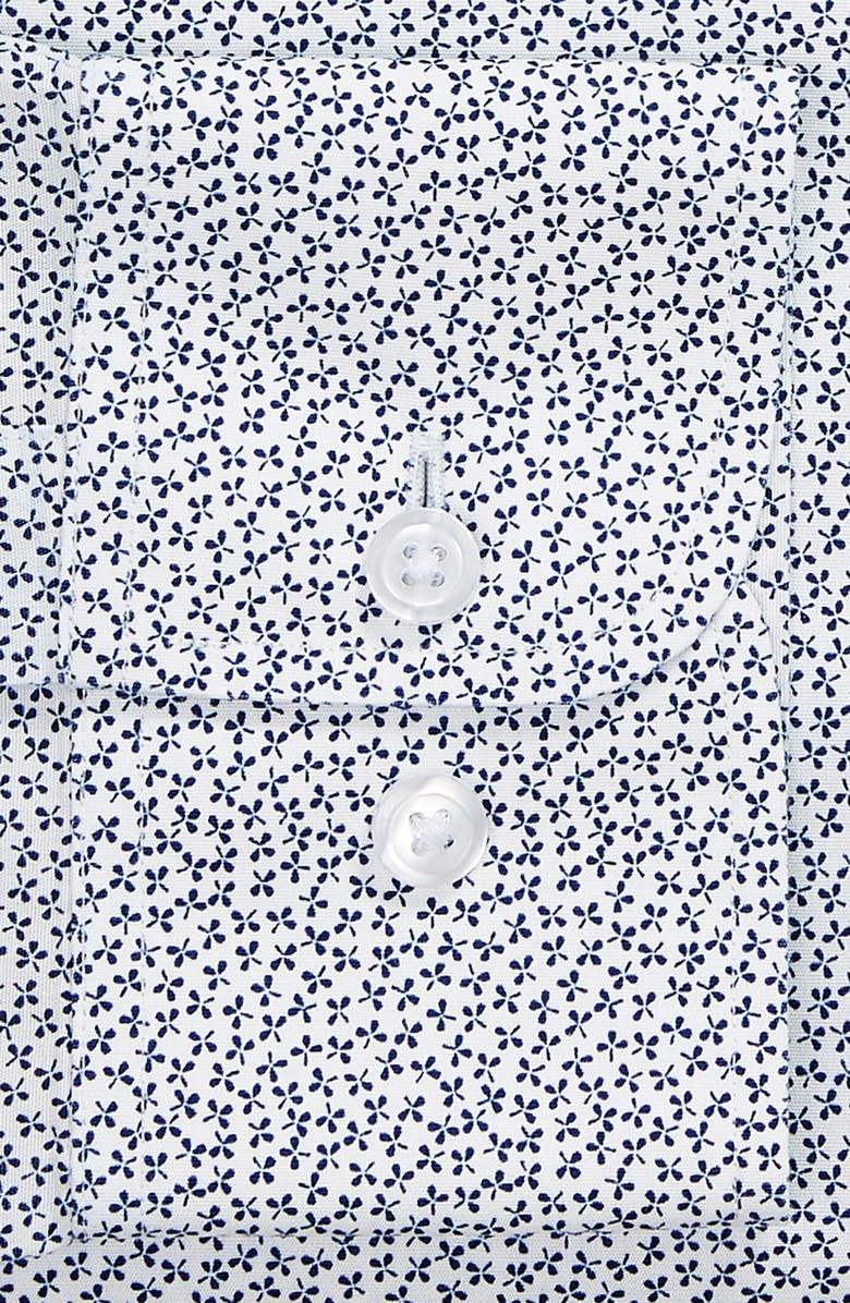 Bonobos Lucky Clover Trim Fit Dress Shirt, Alternate, color,