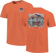 IMAGE ONE Women's Orange Auburn Tigers Comfort Colors Campus Scene Drawing Script T-Shirt